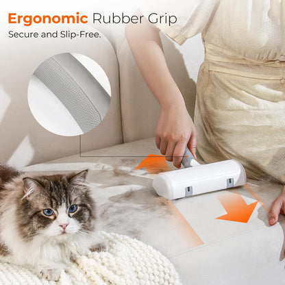Reusable Pet Hair Remover Roller for Dog & Cat Hair – Lint Roller for Couch, Furniture, Carpet, Clothes & Car – Self-Cleaning Dog Hair Lint Roller and Cat Hair Remover for Home